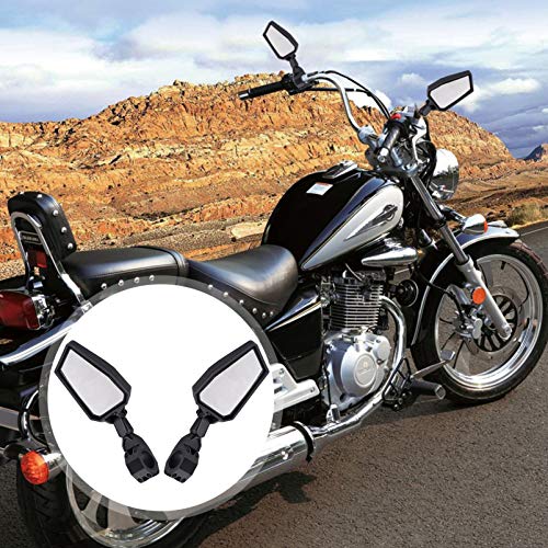 1 par de espelhos retrovisores de motocicleta ajustáveis para retrovisores laterais de motocicleta p