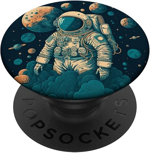 Astronauta espacial y los planetas PopSockets intercambiables PopGrip