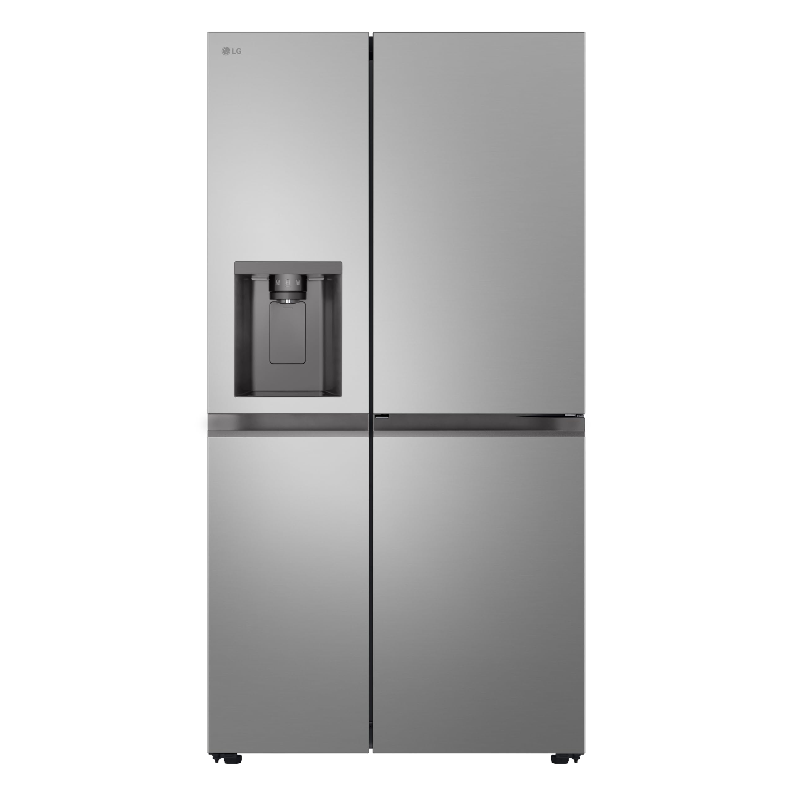 LG GSJC41PYPE - Frigorifero Side by Side, serie 400, Instaview Door-In-Door, senza presa d'acqua, Classificazione E, 641 L, Inox Anti impronte
