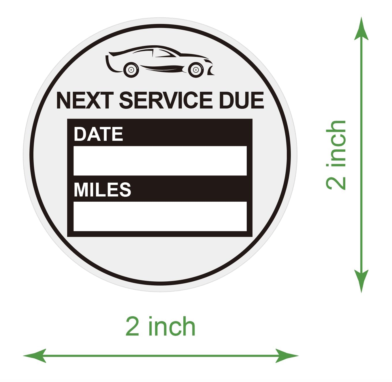 40 Pack Service Stickers Next Maintenance Due Stickers - 40 Oil Change ...