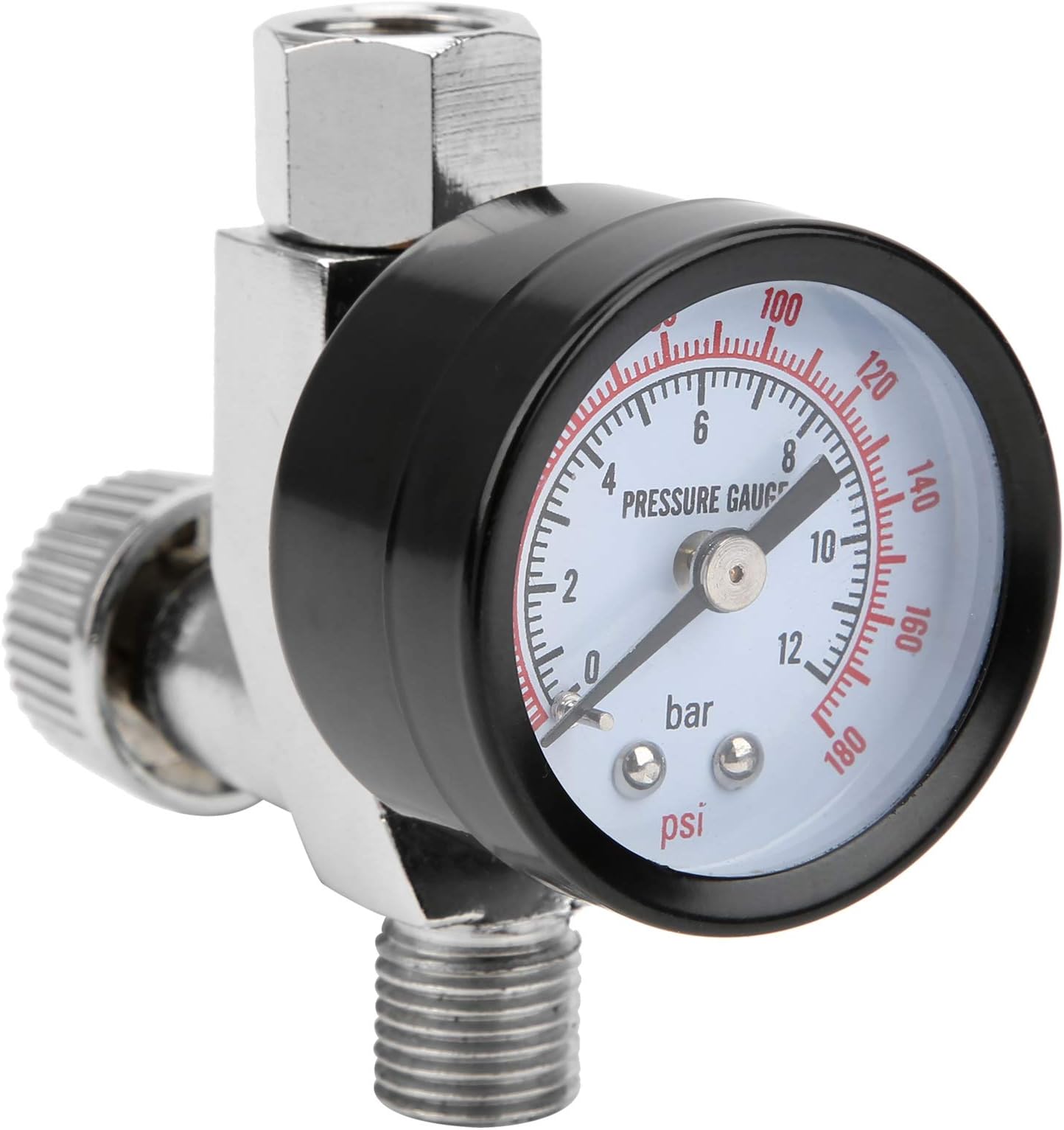 Air Pressure Regulator G1/4" Adjustable 0-0.11 Mpa Air Flow Control Valve Spray Gun Pressure Regulator
