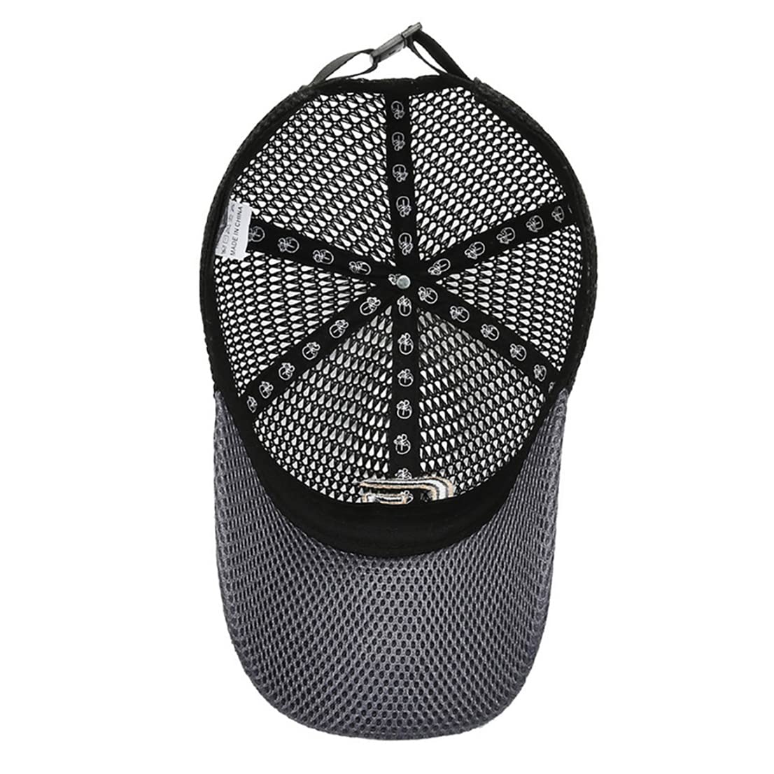 YAMEE Czapka baseballowa męska, na lato, damska czapka z siateczki, czapka letnia, czapka przeciwsłoneczna, sportowa czapka bejsbolowa do użytku na zewnątrz, do uprawiania sportu i podróży, 1/czarny, jeden rozmiar