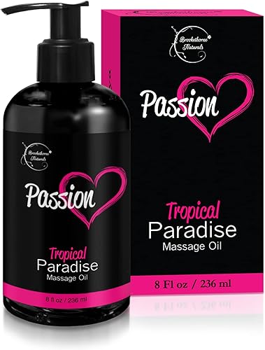 Aceite de masaje sensual Passion para una cita nocturna | Aceite corporal 100% natural para parejas con jojoba y almendra | Aromaterapia y terapia