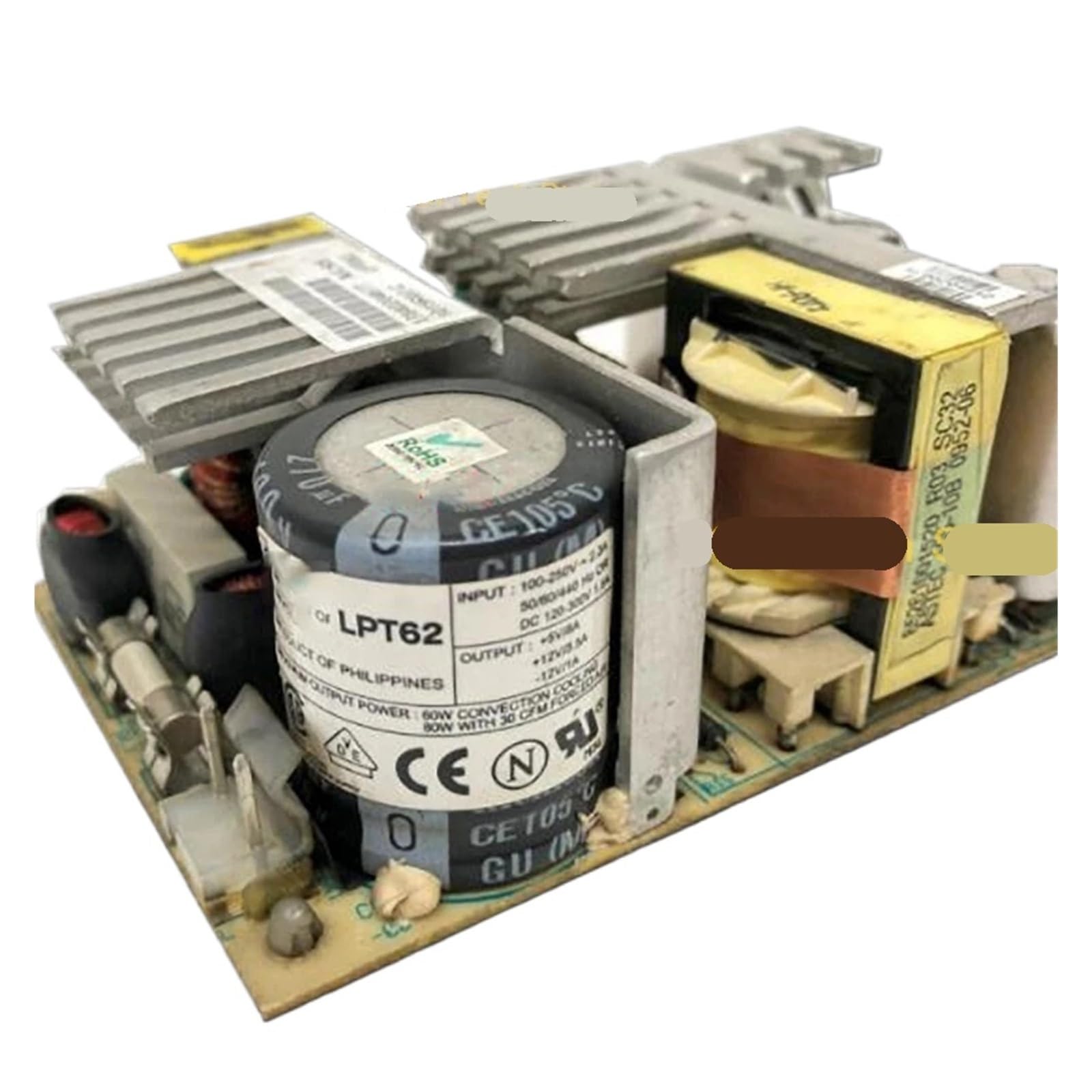 ZVQYSGIW LPT62 Industrial Power Supply +5V8A+12V3.5A-12V1A
