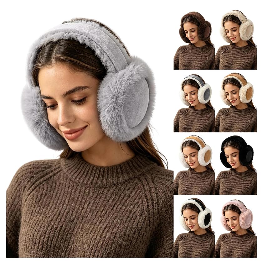 Piuwrlz Women's Plush Winter Ear Muffs Adjustable Headband - image 1