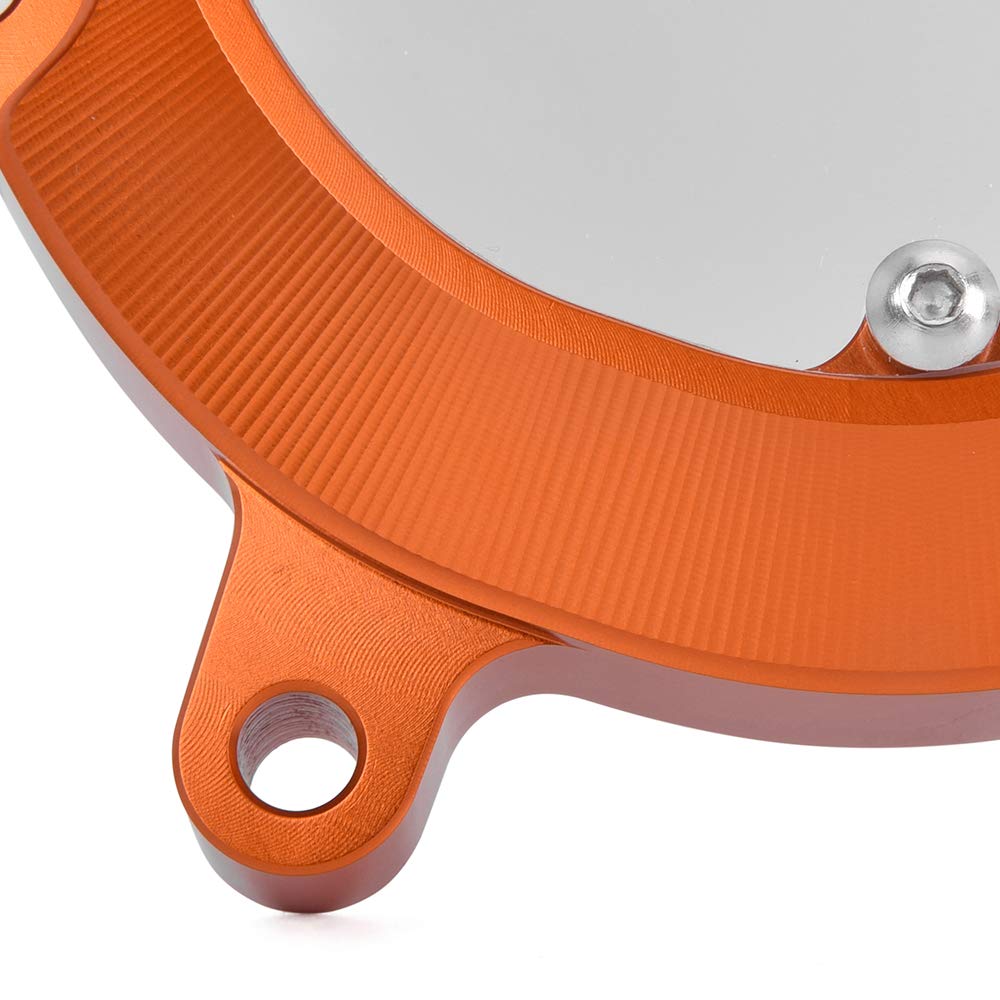 Couvercle Pignon Moto KTM Duke 200 Nawenson - Protecteur Chaîne Aluminium CNC Orange - Avant