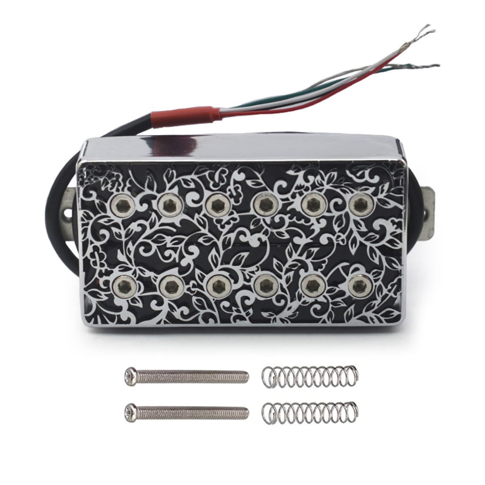 DOUDINGMAO Hollows Brasses Cover Electric Guitar Pickup High Output Humbucker Pickup for Playing Styles