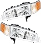 For Honda Accord Headlights Lamps Set 1994 1995 1996 1997 Halogen Driver and Passenger Side