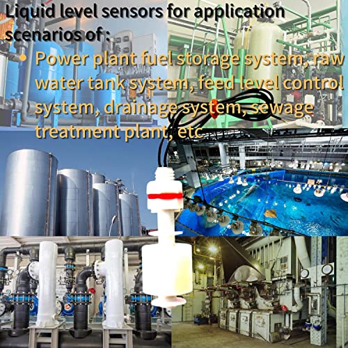 Ersiqi Float Switch,Water Level Sensor Vertical Float Switch For Ice Maker Sump Pump Bilge Pump Water Tank Aquarium, Limit Card Can Vertical Or Inverted Installation #TOP1