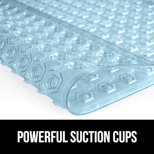 Vista 207 de Gorilla Grip - Alfombra de baño, ducha y bañera patentada, lavable a máquina, anti-bacteriana, sin BPA, látex, sin ftalatos, cuadrada, con agujeros