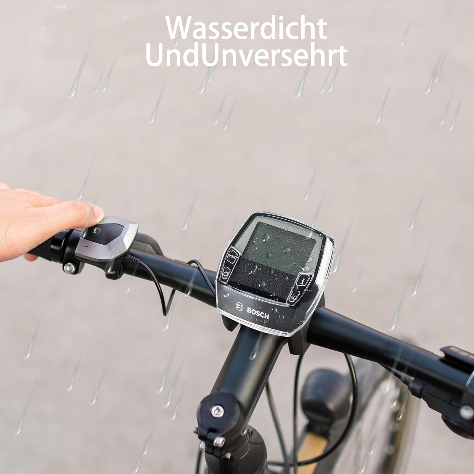 UYXiNONE Bike Display Schutzhülle für Bosch Intuvia, Transparent, Kratzfest, Wasserdicht, Staubdicht, Schutzhülle mit Aufbewahrungstasche aus Oxford-Stoff, E-Bike Zubehör, Fahrradcomputer Schutz Sport & Freizeit