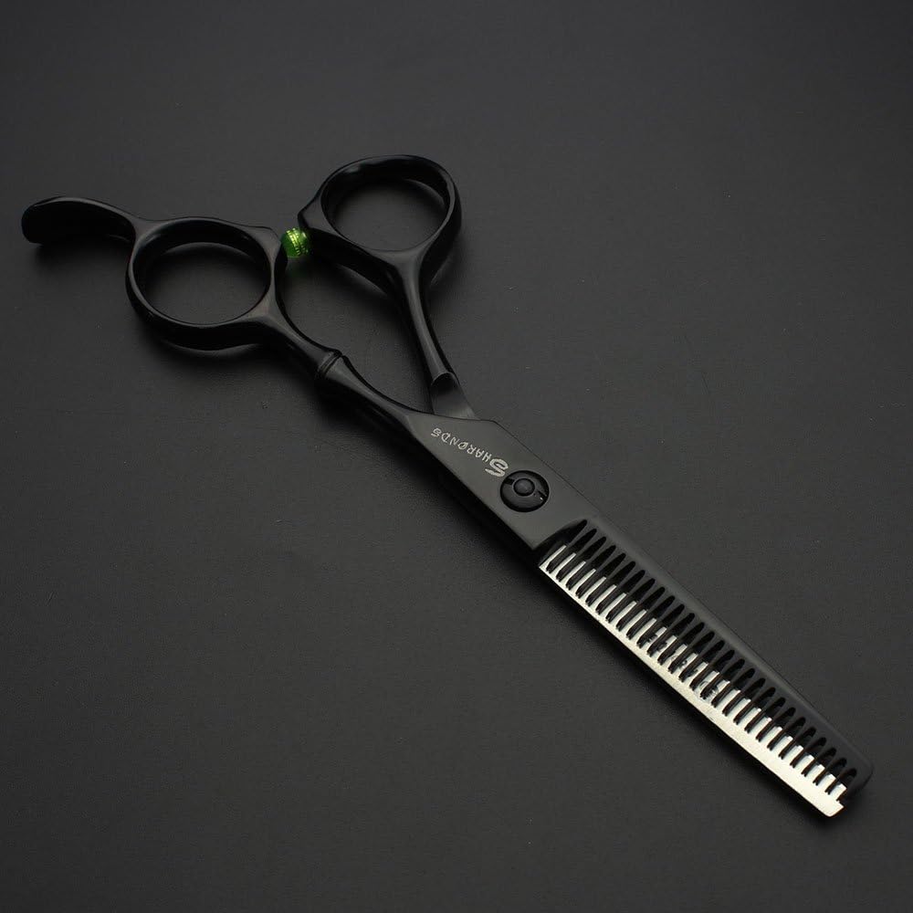 間伐はさみ黒髪はさみ 5.5 インチピンクネジプロ理容理髪はさみ間伐鋏 (2 個)