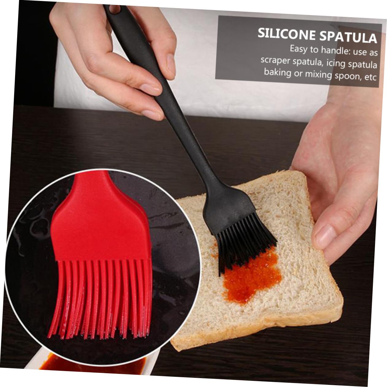 Espátulas De Silicona Espátula Para Raspador Herramientas De Hornear Versátil Para Repostería Antiadherente y Resistente Al Calor