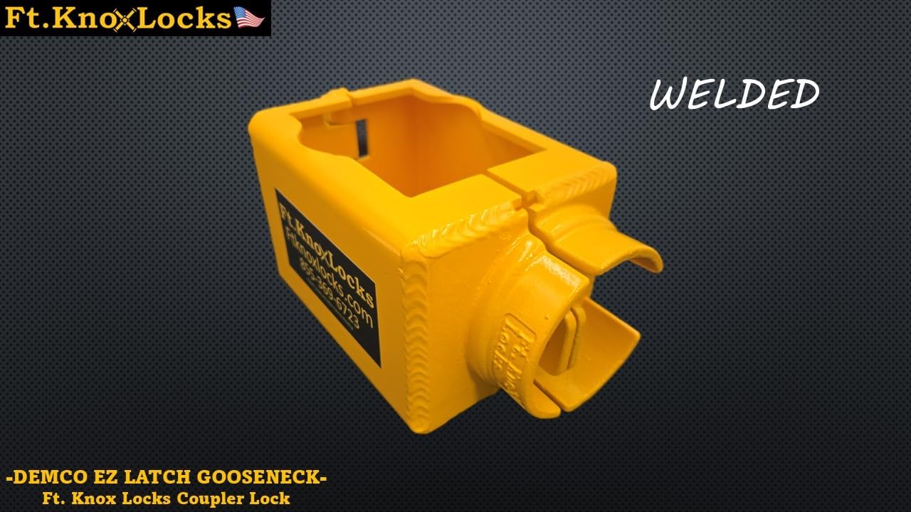 Ft. Knox Locks Demco EZ Latch Gooseneck Lock (W/Trimax Puck Lock, W/O Set Bolt, Welded)