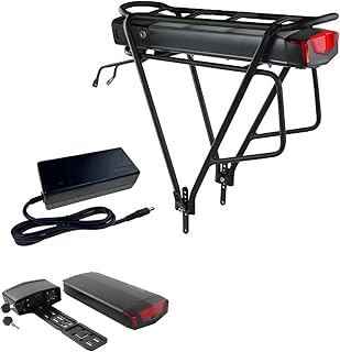 JHKJ 36V 48V Rear Rack E-Bike Battery 36V 48V 10ah 12ah 15ah 17.5ah Electric Bike Lithium ion Battery for 200W-750W Motor Kit