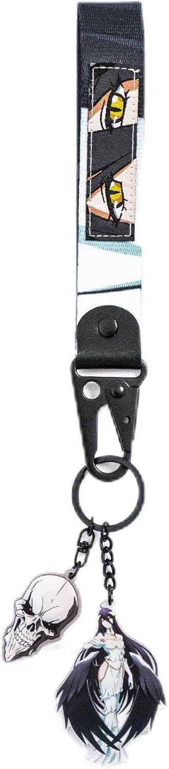 Overlord – Albedo Keystrap and Keychain Bundle – Otaku Gift Set for Anime Fans, Multi-colored, One Size Overlord – Albedo Keystrap and Keychain Bundle – Otaku Gift Set for Anime Fans, Multi-colored, One Size