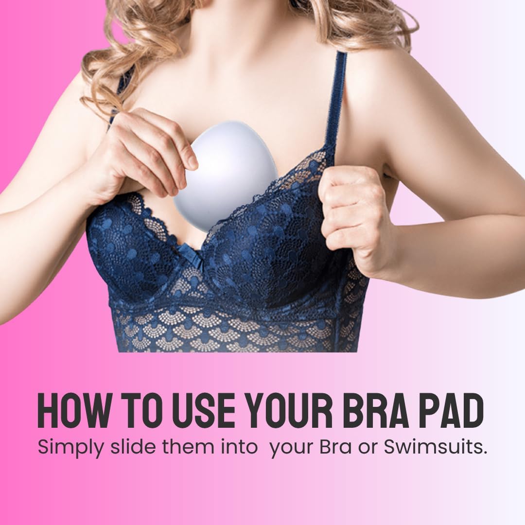 Bra Pads - Triangle Push Up Bra Inserts with Bottom Padding - Image 4
