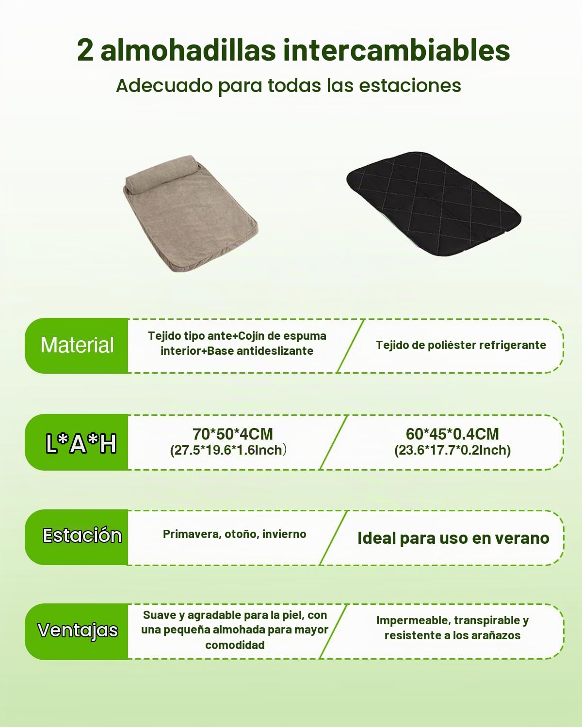 Cama para Perro Junto a la Cama Ajustable en Altura con 6 Niveles
