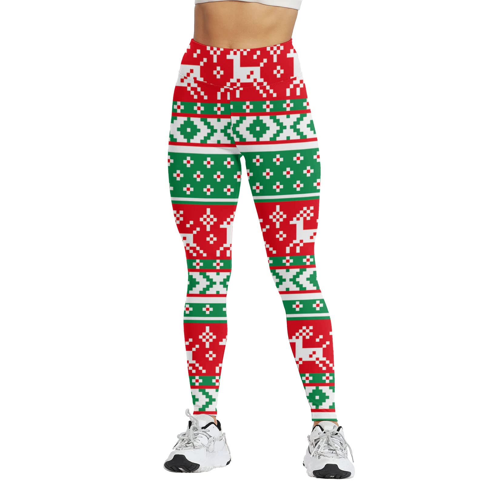 Women Santa Workout Leggings Christmas Xmas Ladies Women Santa Workout Leggings Christmas Xmas Ladies