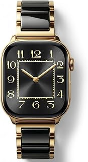 V.R.HOPE Luxury Gold Apple Watch Band for Women, Metal & Resin