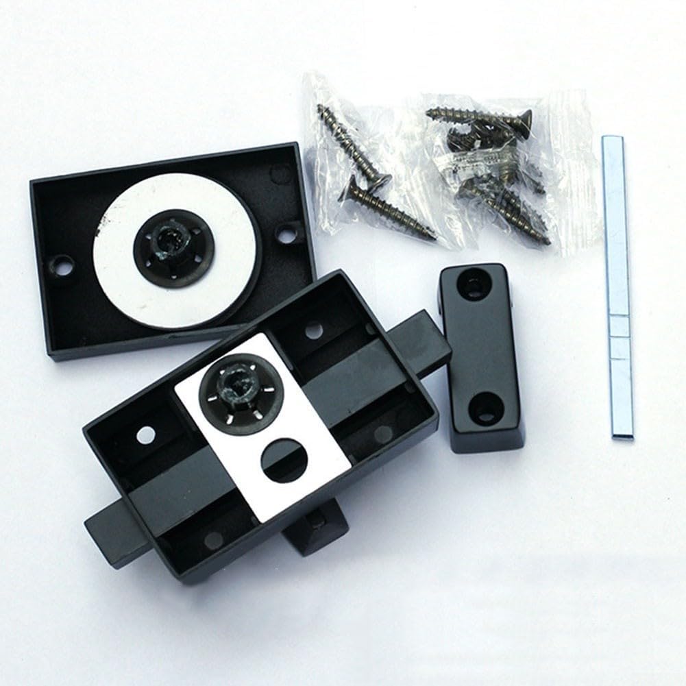 Latch Indicating Lock,Indicator Door Lock Indicator Lock,Black Indicator Bolt Vacant Engaged Bathroom Privacy Wc Toilet Door Lock for Toilets/Showers and Bathrooms