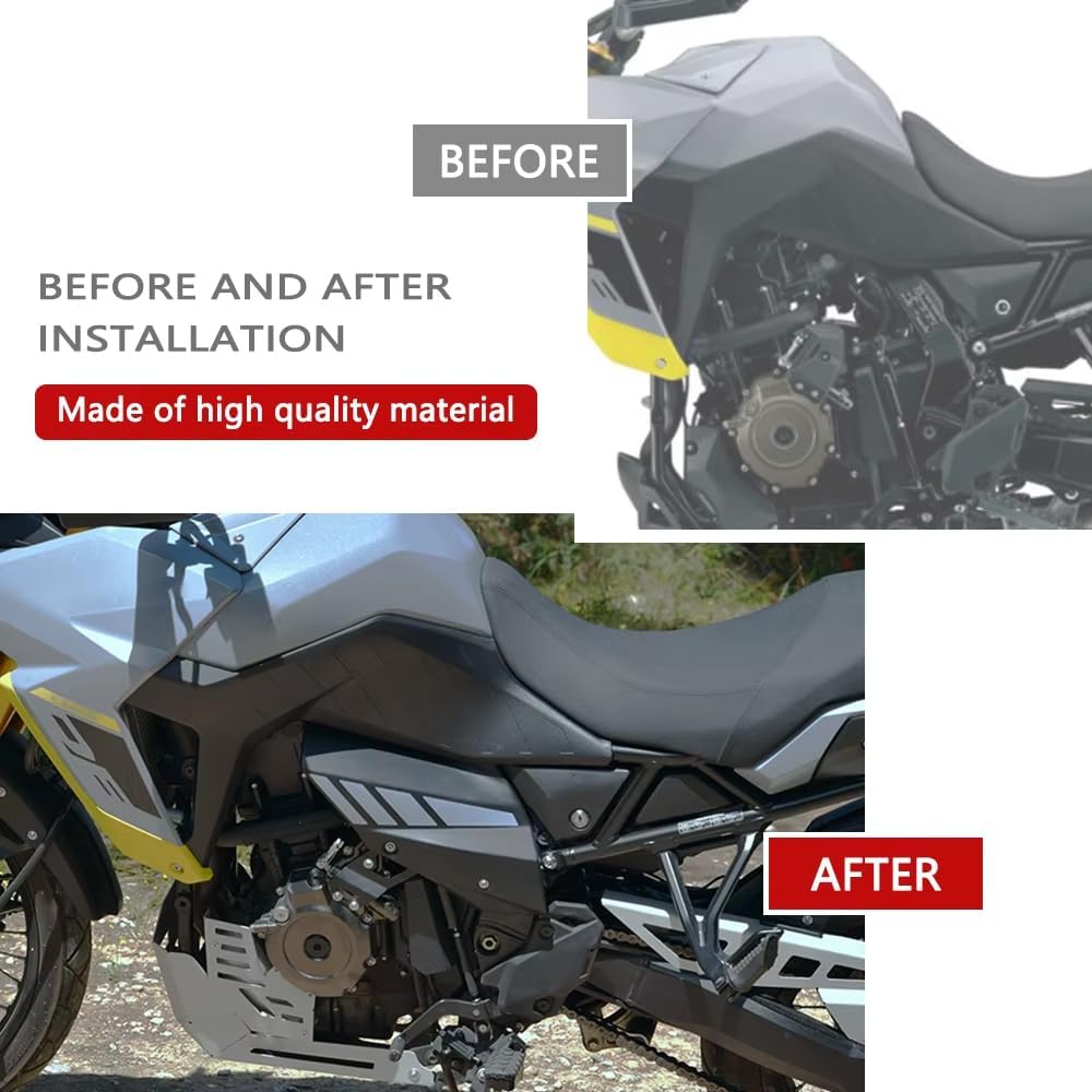 For V-Strom 800 DE/SE/RE v-strom 800de / se/re 2024 2025 2026 Accessories Panel Protector Body Protector Airflow Side Cover Filler Plate Side Panel Protector (yellow)