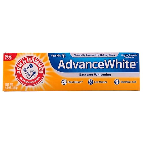 Vista 20 de ARM & HAMMER Advance Pasta de dientes blanca de bicarbonato de sodio y peróxido, blanqueamiento extremo 4.3 onzas