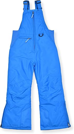 Arctic Quest Unisex Boys and Girls Ski & Snow Bib Overall, Electric Blue, 7-8
