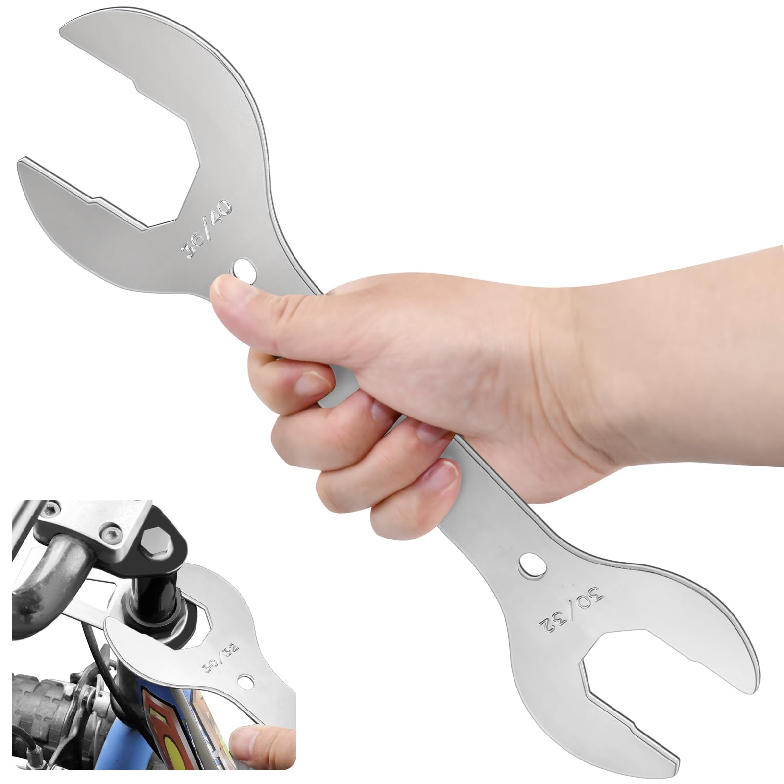 Chiave Conica Per Bicicletta Gorise 4 Misure: 30/32/36/40 Mm – Attrezzo Per Manutenzione Mozzi E Pedali In Acciaio Al Carbonio