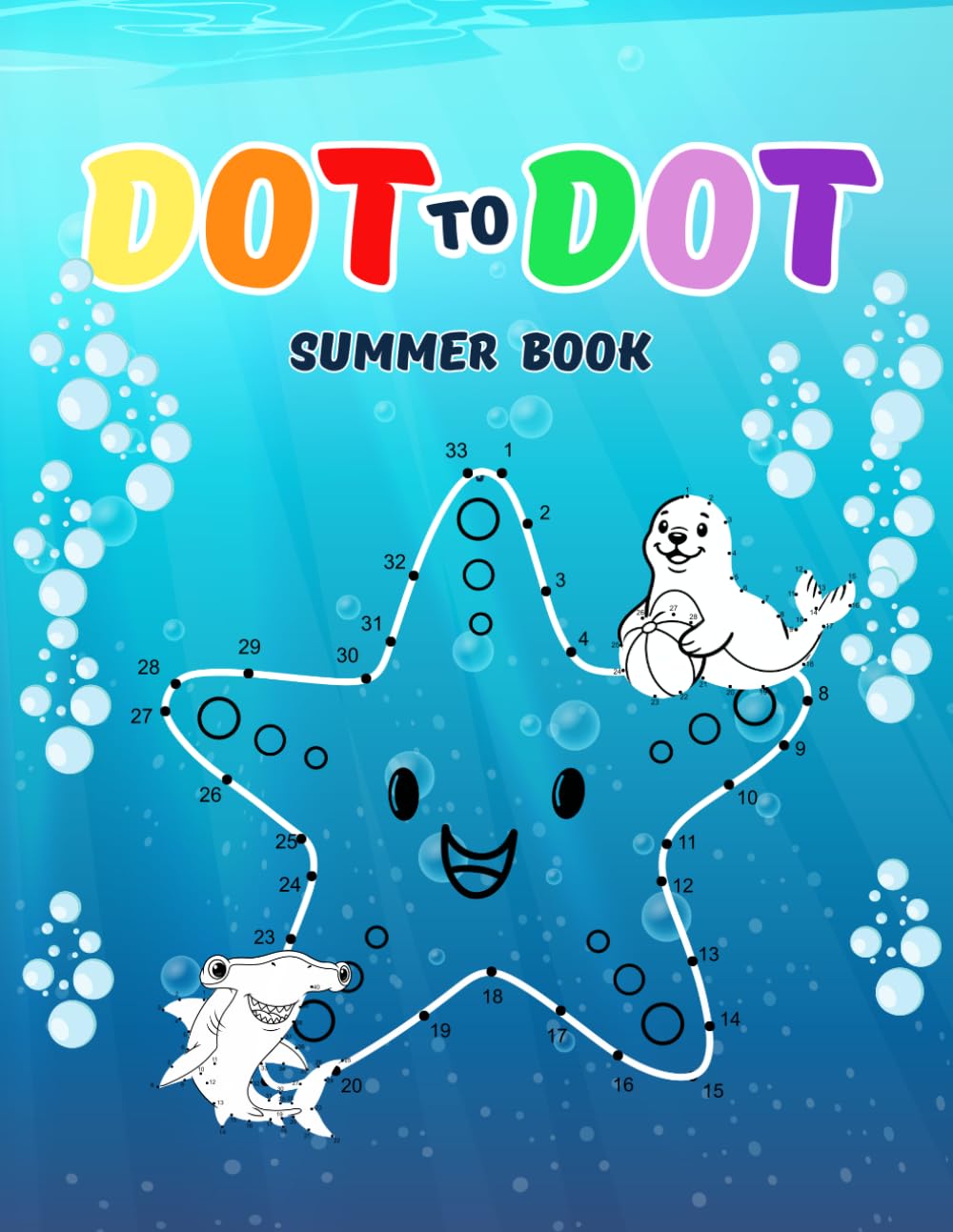 Summer Dot to Dot Book for Kids Ages 4-9: Number Dot-to-Dot Activity Book for Preschool, Kindergarten & Early Learners