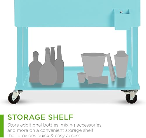 Miniatura 4 de Best Choice Products Carro de acero al aire libre del refrigerador del balanceo de 80