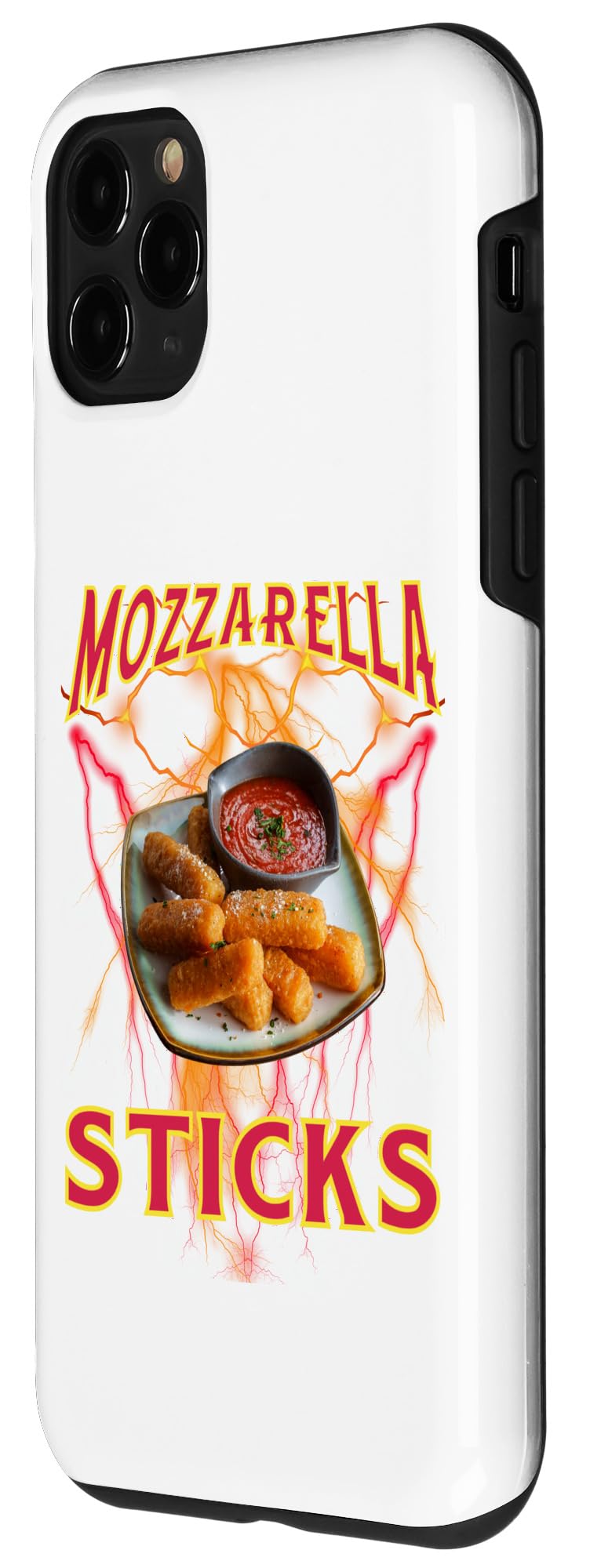 iPhone 11 Pro Mozzarella Sticks Bootleg Rap, Heavy Metal Mozzarella Sticks Case - Image 2