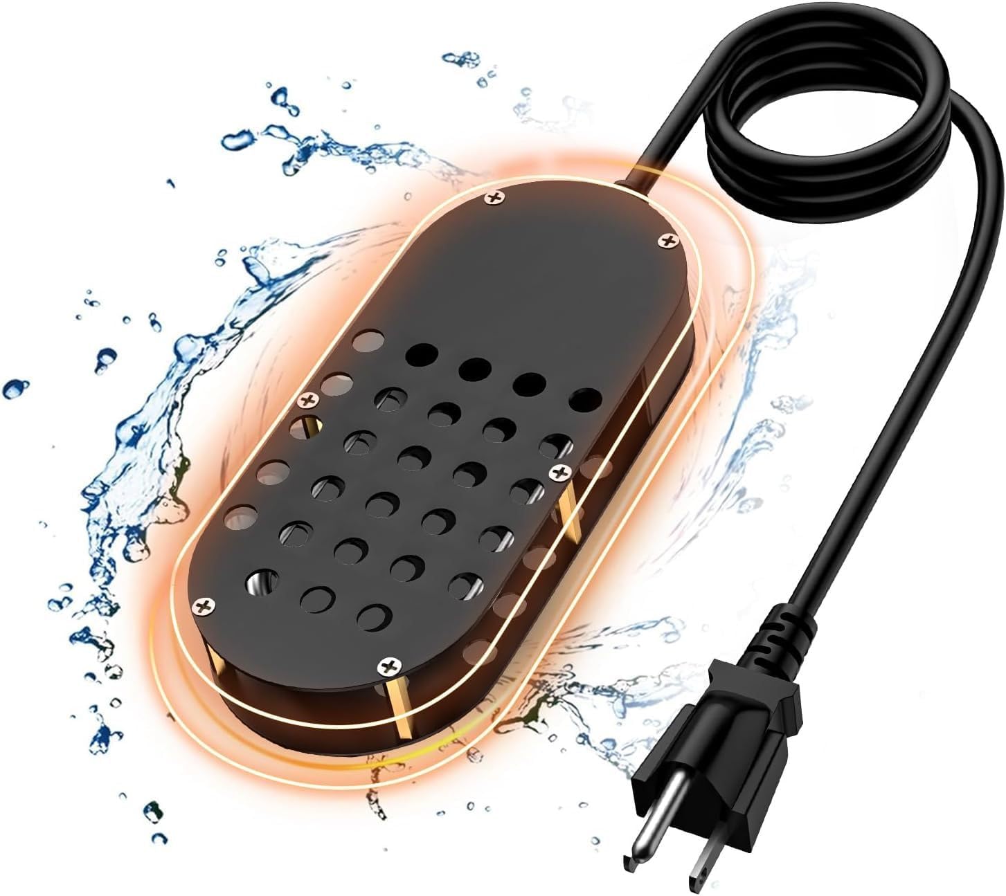 250W Winter Bird Bath De-Icer Heater Outdoor Anti-Freeze for Birdbaths, Poultry Troughs