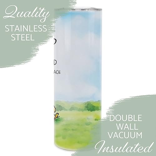 Miniatura 9 de Elanze Designs Braver Stronger Smarter Loved Yellow Pooh - Vaso de viaje de acero inoxidable de 20 onzas