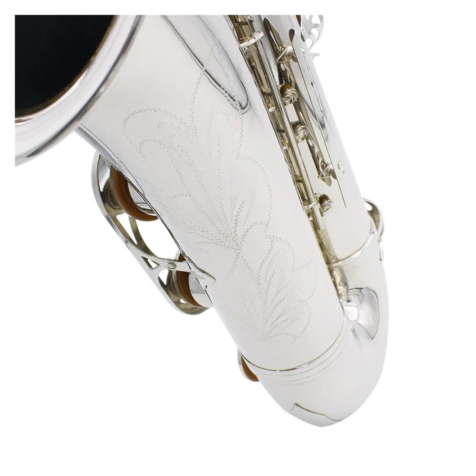 sassofono Sassofono tenore professionale Bb Sassofono tenore argento Sassofono accessori completi