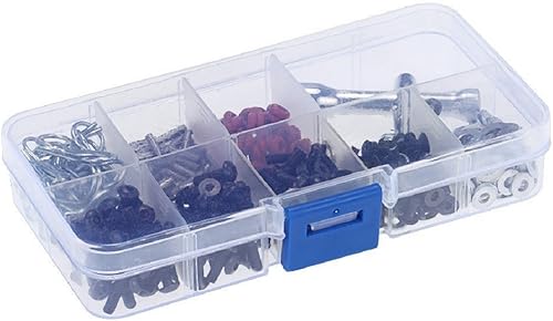 Miniatura 3 de ShareGoo - Herramienta de reparación especial y caja de tornillos compatible con HSP Redcat Traxxas CC01 Axial SCX10 HPI 1/10 RC Car Truck (240/lote)
