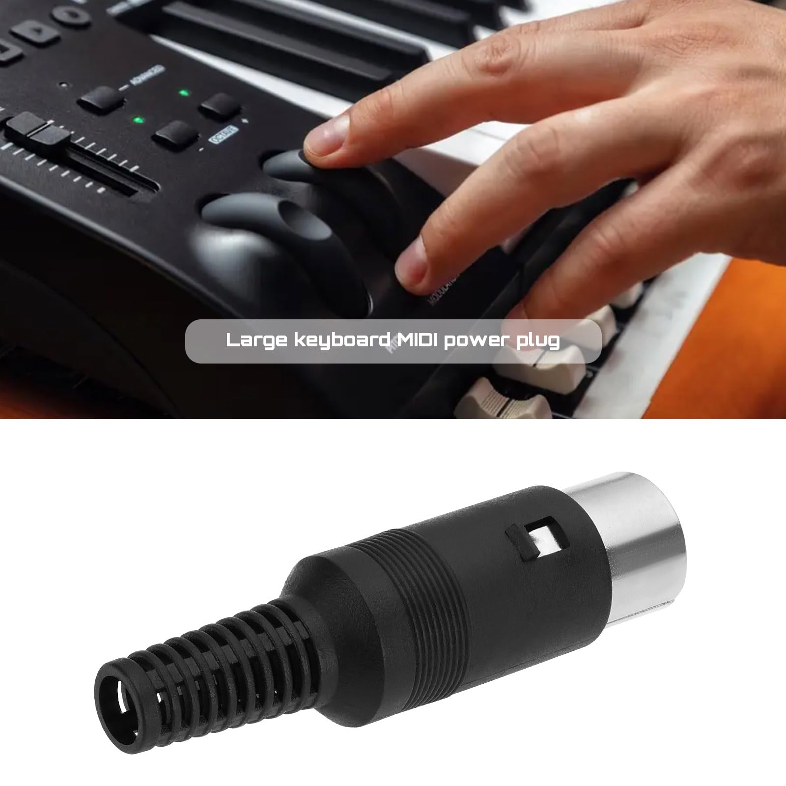OTOTEC 5 Pezzi Spina Connettore Midi Presa Maschio 8 Pin Connettore Maschio 8 Pin Saldatura Adatta Per Mixer Audio MIDI Vintage Tastiera Elettronica
