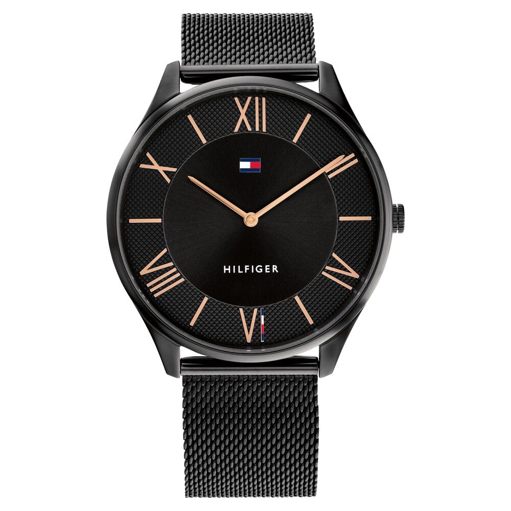 Tommy Hilfiger Black Dial Black Stainless Steel Strap Watch for Men-TH1710513 (B0C45ZMJGF) Amazon Price History, Amazon Price Tracker
