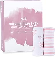 Vista 7 de Biloban Pack and Play Sábanas ajustadas, paquete de 2 sábanas para colchón Graco Pack n Play, 100% algodón de punto jersey, sábanas para cuna