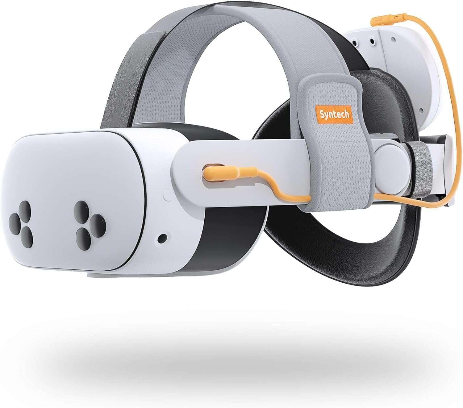 Syntech Battery Head Strap Compatible with Oculus/Meta Quest 3S/3, 10,000mAh Detachable Battery, Extended Playtime for 3.5-5 Hours, Adjustable Strap for Enhanced Comfort and Stability