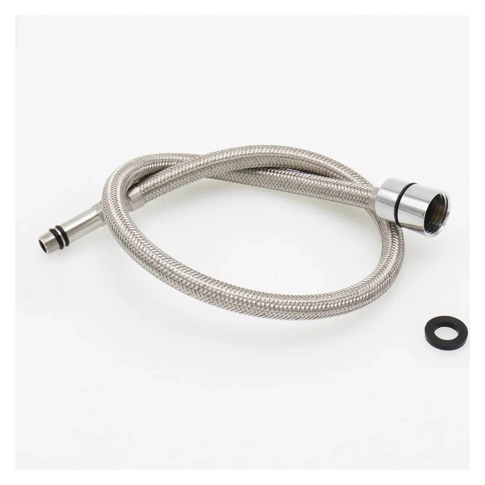 Tuyau de robinet de cuisine en acier inoxydable 304, tuyau de rechange extractible de 50/60/70/80 cm, tuyau en TPV pour robinet de cuisine, et solution d'alimentation en eau flexible (70 cm)