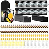 Saysurey 240 Pcs Mini Tape Measure Screwdriver Helmet Set Multitool Pen Credit Card Valentine's Day Gift Bulk for Men Adult (Black,Yellow)