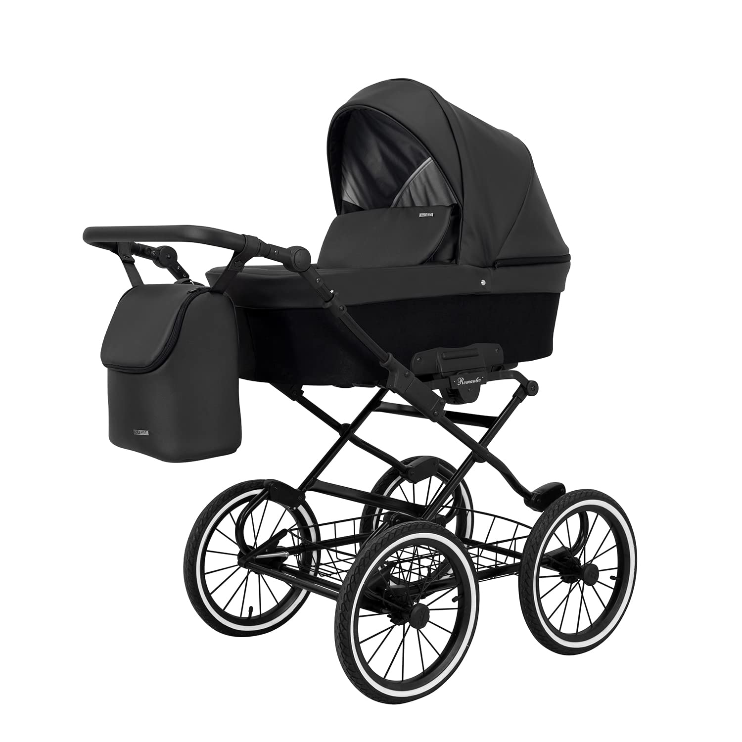 Poussette landau bébé 1 en 1 nacelle bébé Kunert ROMANTIC retro pousette