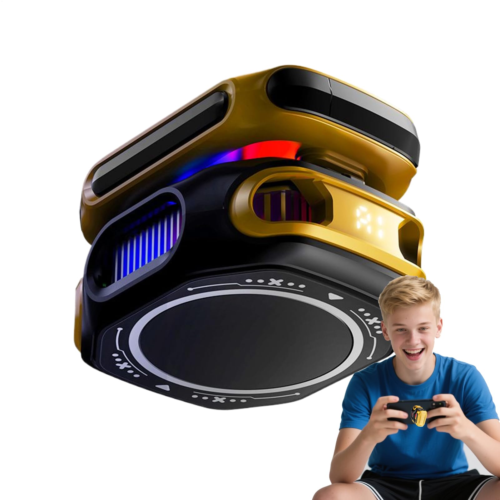 Ventilador magnético para móvil con refrigeración rápida y pantalla digital 8