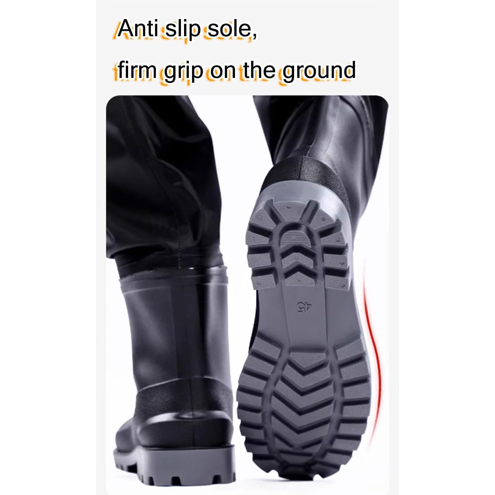 Wader Ropa de Pesca para Hombres Mujeres,Vadeadores de Pesca y Caza con Botas Tallas 37-46,Waders del Pecho con Correa Ajustable Rodillas reforzadas para la Pesca con Mosca,la Caza