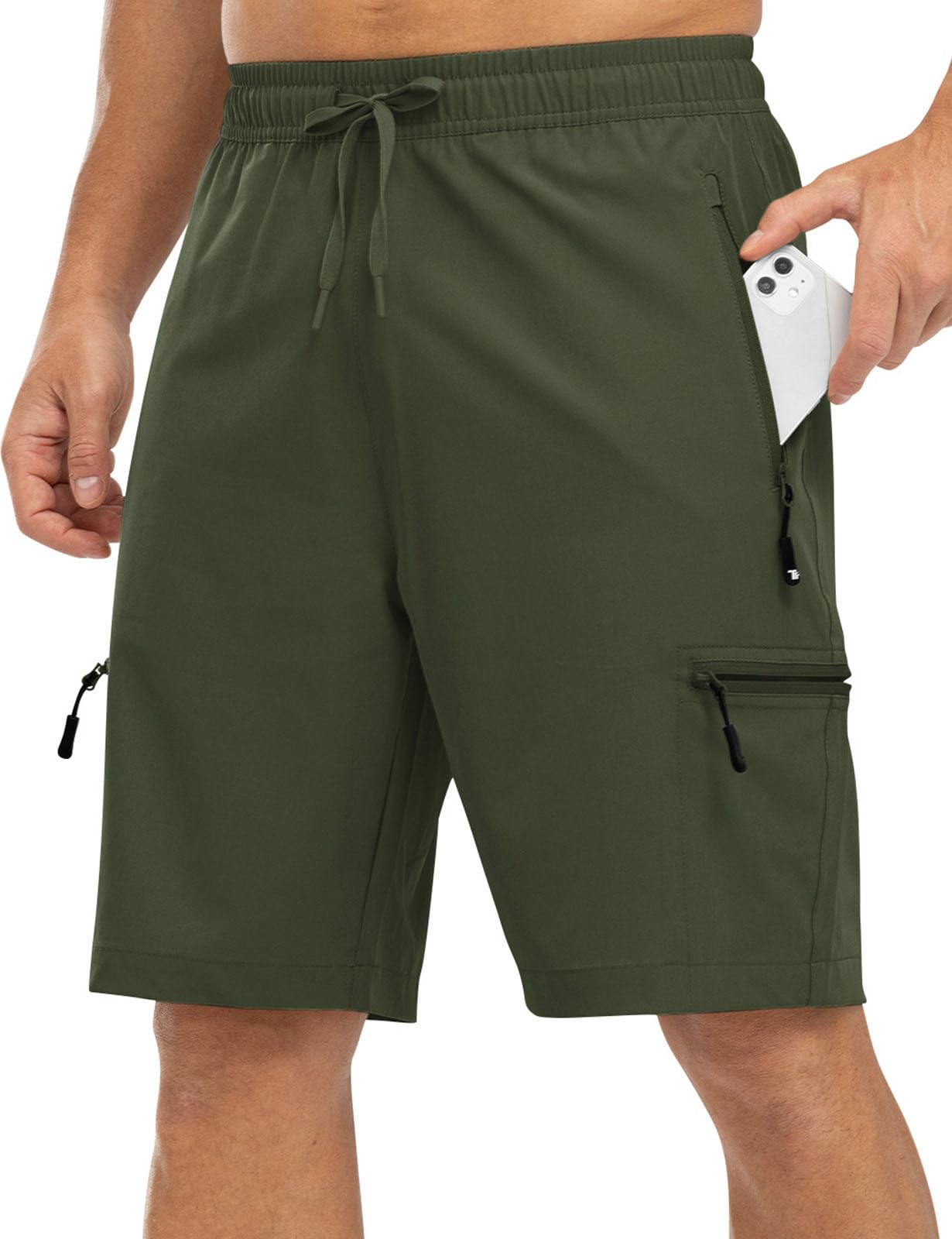 Rdruko Men's Hiking Shorts Quick Dry Lightweight Outdoor Sports Shorts with 5 Pockets for Travel Camping