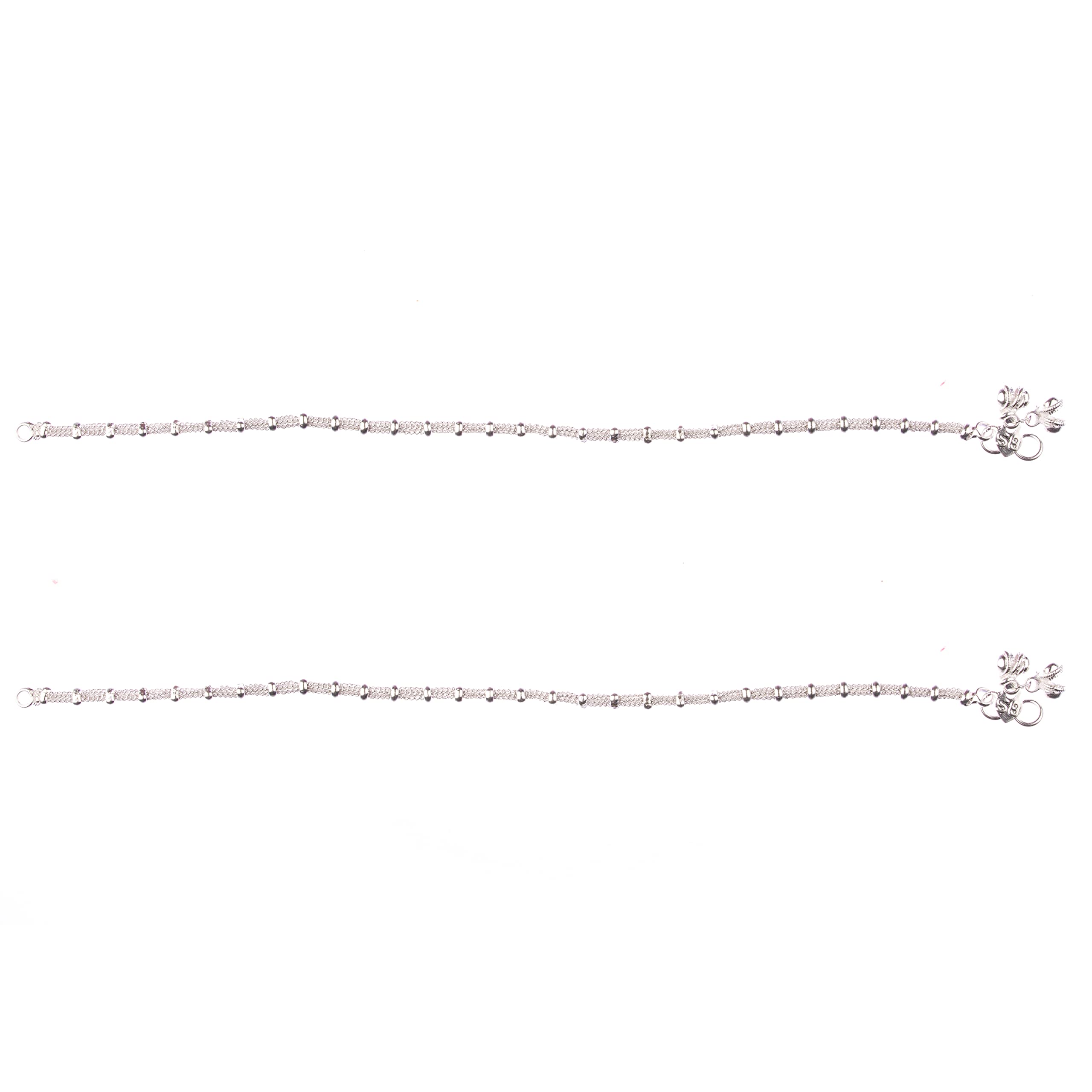 Shop4dreams Antique Traditional Kundan Pearls Stone Fancy Stylish Silver Plated Payal/Anklet/Pajeb/Payjeb/Painjan/Ghungroo/Anklet Bracelet/Pattilu for Women and Girls (101B-SD1185) (B0B1KQMFKB) Amazon Price History, Amazon Price Tracker