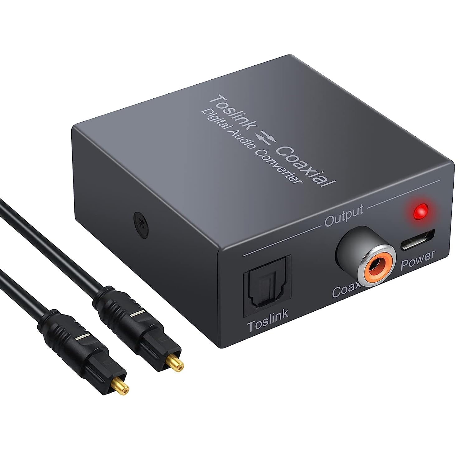 LiNKFOR 192KHz DAC Convertisseur SPDIF Coaxial vers Optique LPCM2.0/DTS