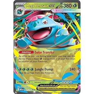 Pokemon – Mega Venusaur ex – 003/132 – ME01: Mega Evolution (MEG) – Double Rare – Single Card