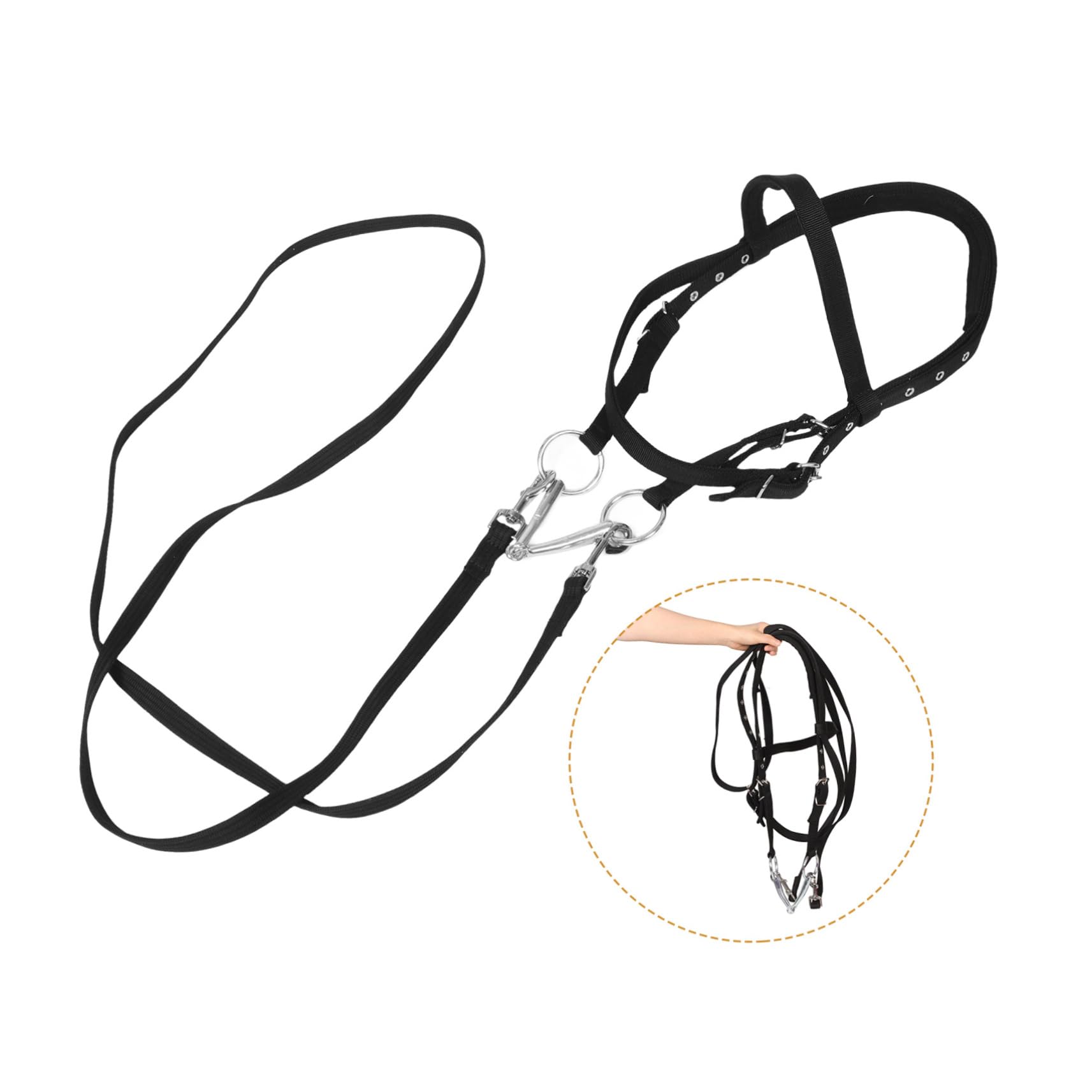 De Nylon Resistente para Entrenamiento Ecuestre Diseño Cómodo Mordida para Montar y Actividades Múltiples para Caballos Altura